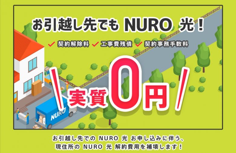 NURO光の引越しキャンペーン